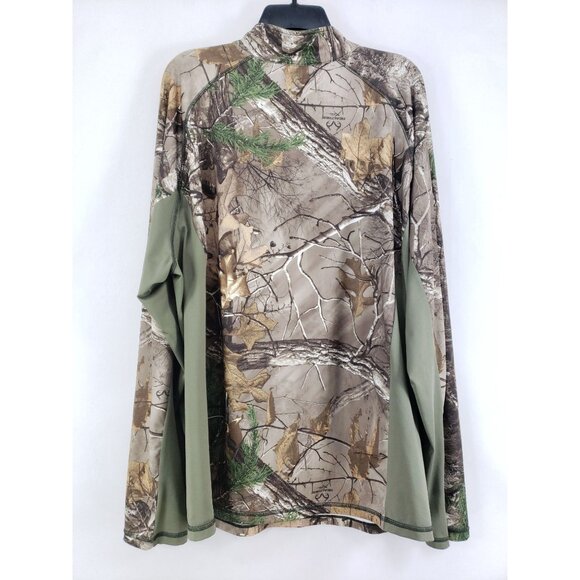 Realtree Xtra Half Zip Pullover Men's Size 2X Camouflage - Picture 2 of 8